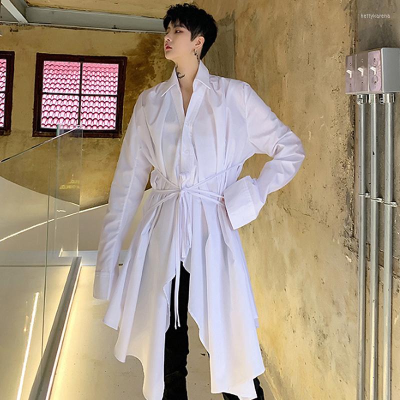 Men's Casual Shirts Men Party Irregular Design Drawstring Punk Long White Black Blouse Mens Harajuku Oversized Sleeve Shirt Street Wear
Men's Casual Shirts Men Party Irregular Design Drawstring Punk Long White Black Blouse Mens Harajuku Oversized Sleeve Shirt Street Wear