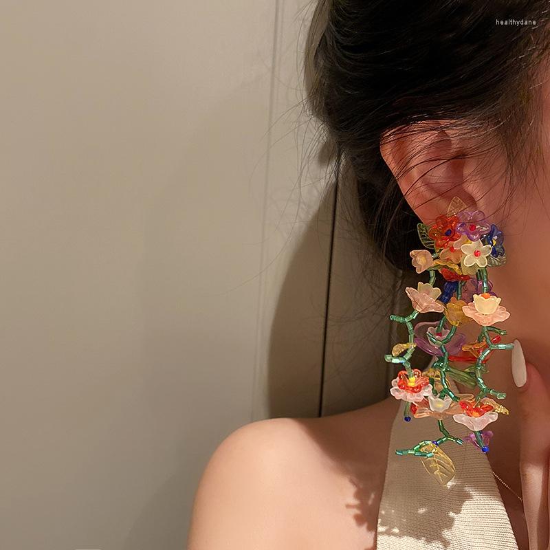 Dangle Earrings Fashion Temperament Tassel Flower Fairy Pure Handmade Exaggerated Female Accessories
Dangle Earrings Fashion Temperament Tassel Flower Fairy Pure Handmade Exaggerated Female Accessories