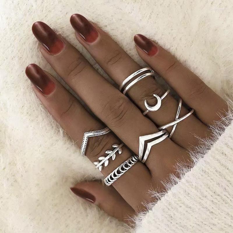 Wedding Rings Leaf Moon Crescent For Women Antique Punk Knuckle Midi Set Vintage Anillos Jewelry Accessories 7pcs/set
Wedding Rings Leaf Moon Crescent For Women Antique Punk Knuckle Midi Set Vintage Anillos Jewelry Accessories 7pcs/set