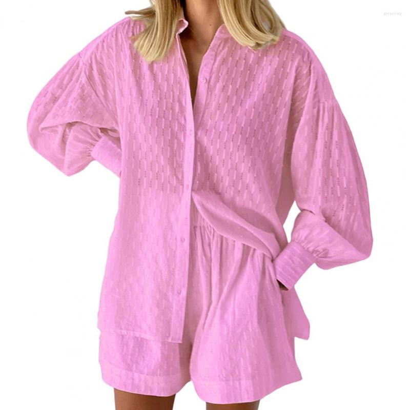 Women' Tracksuits 2 Pcs/Set Women Blouse Short Pants Set Turn-down Collar Lantern Sleeves Tops Stretchy Waist Elegant Office Ladies Outfit, Black
Women' Tracksuits 2 Pcs/Set Women Blouse Short Pants Set Turn-down Collar Lantern Sleeves Tops Stretchy Waist Elegant Office Ladies Outfit, Black