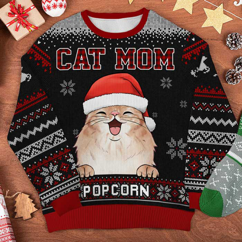 Men's Sweaters Unisex Cat Mom Ugly Christmas Pullover For Lovers 3D Funny Print Autumn Winter Sweatshirts 221207, Size c 
Men's Sweaters Unisex Cat Mom Ugly Christmas Pullover For Lovers 3D Funny Print Autumn Winter Sweatshirts 221207, Size c