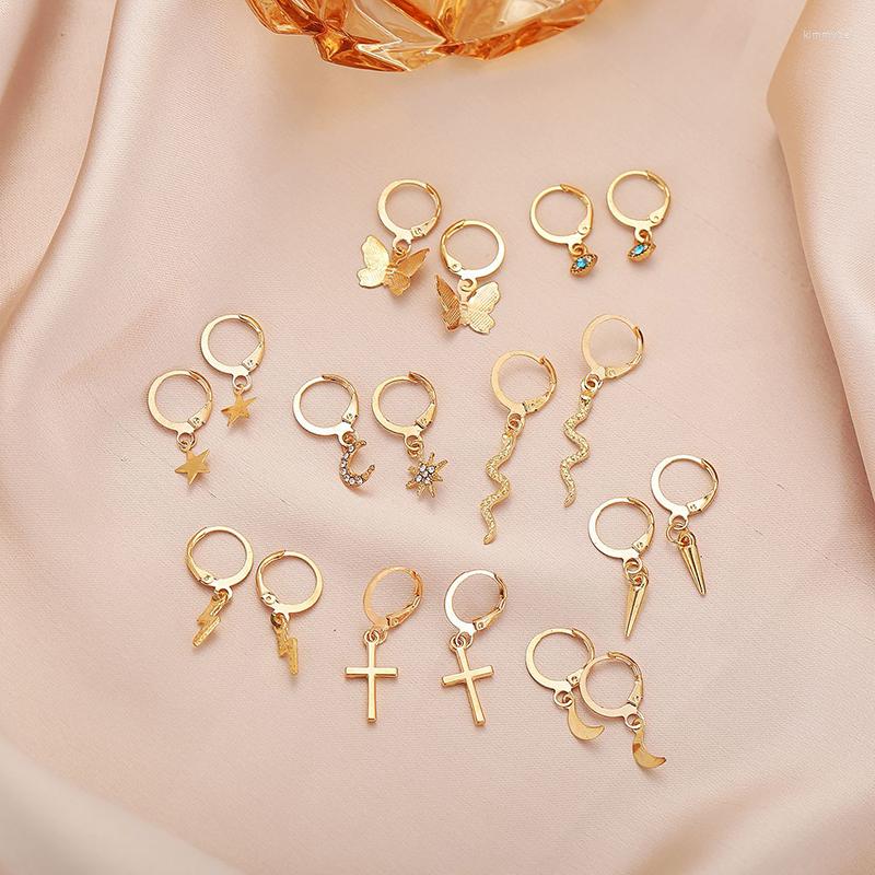Hoop Earrings 9pairs/set Star Moon Eyes Earring Set Gold Silver Color Alloy Round Circle For Women Ear Rings Party Jewelry
Hoop Earrings 9pairs/set Star Moon Eyes Earring Set Gold Silver Color Alloy Round Circle For Women Ear Rings Party Jewelry