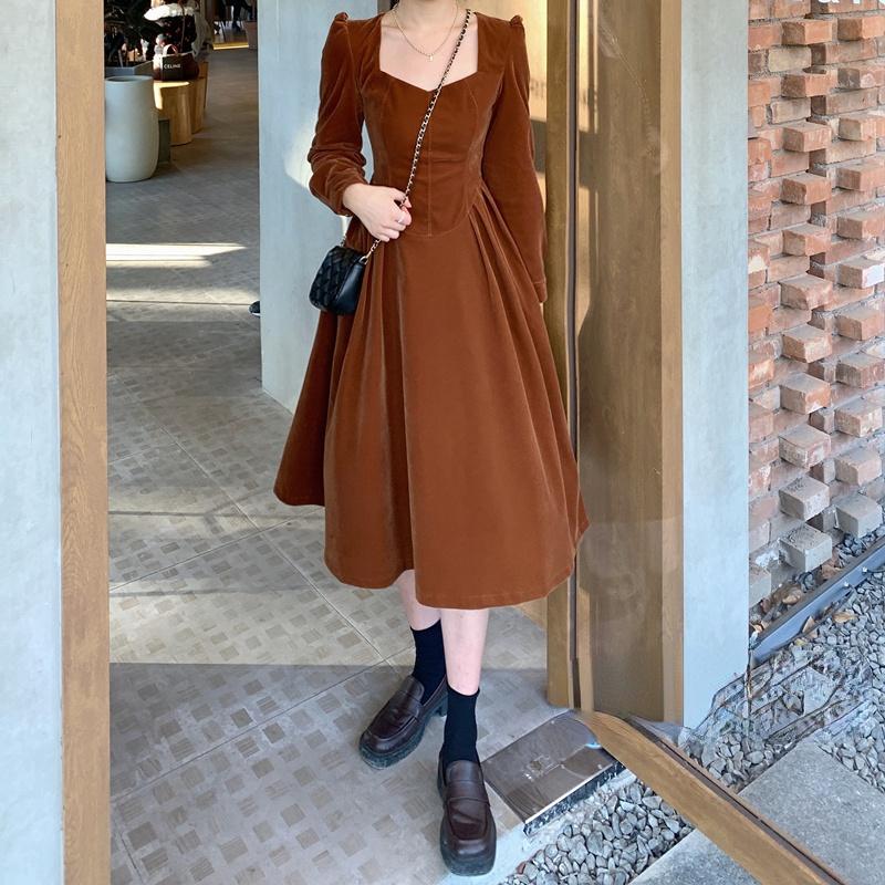 Casual Dresses French Solid Color Retro Elegant Evening Party Long Dress Sleeve Korean Fairy Black Nylon Lady Plus Size
Casual Dresses French Solid Color Retro Elegant Evening Party Long Dress Sleeve Korean Fairy Black Nylon Lady Plus Size