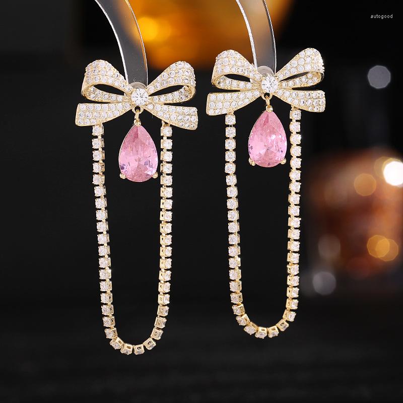 Dangle Earrings Sweet Statement Bowknot Water Drop Tassel For Women Summer Fashion Jewelry Gold Plated
Dangle Earrings Sweet Statement Bowknot Water Drop Tassel For Women Summer Fashion Jewelry Gold Plated