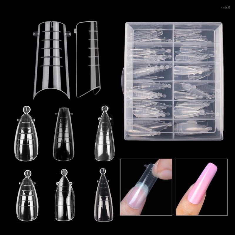 False Nails 100PCs/Box Quick Extension Nail Mold Tips Full Cover Forms UV Gel Tool Finger Building Long
False Nails 100PCs/Box Quick Extension Nail Mold Tips Full Cover Forms UV Gel Tool Finger Building Long