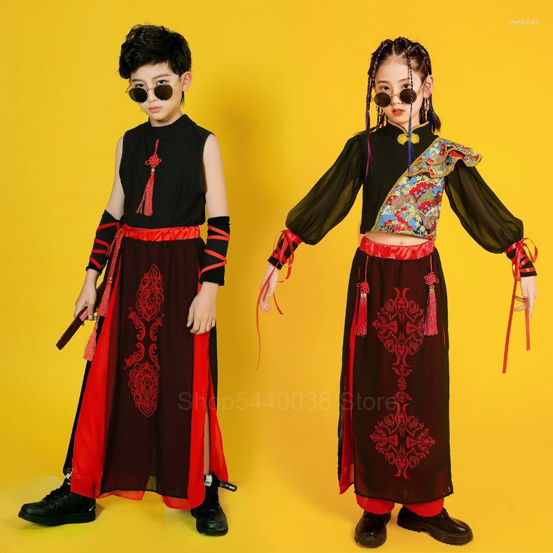 Ethnic Clothing Style Hip-Hop Suit Boys Chinese Fashion Clothes Children Show Girls Jazz Street Dance Catwalk Costumes Practice
Ethnic Clothing Style Hip-Hop Suit Boys Chinese Fashion Clothes Children Show Girls Jazz Street Dance Catwalk Costumes Practice