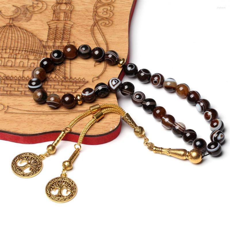 Strand Natural Striped Agate Tasbih Prayer Beads Luxury Misbaha Islamic Gift Muslim 33 45 66 99 Islam Bracelets Rosary
Strand Natural Striped Agate Tasbih Prayer Beads Luxury Misbaha Islamic Gift Muslim 33 45 66 99 Islam Bracelets Rosary