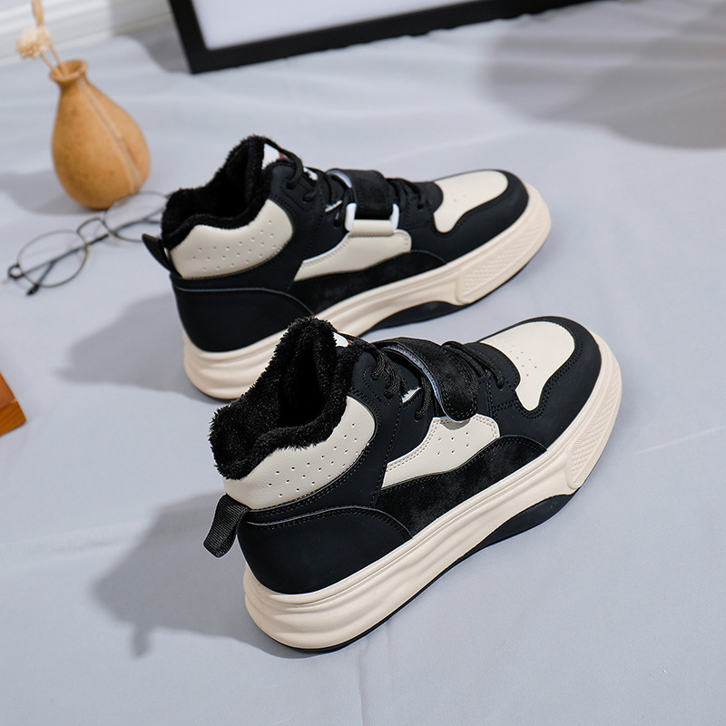 Snow boots Autumn and winter 2022 New women's shoes High top plush warm cotton shoes, Black
Snow boots Autumn and winter 2022 New women's shoes High top plush warm cotton shoes, Black