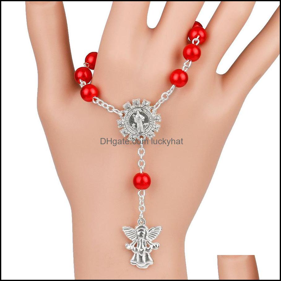 Charm Bracelets Beads Rosary Bracelet Mti Color Fashion Cross Charms Bracelets Angle Pendant Bangle Jewelry For Women Lady Dhs Qfza Dht5Y
Charm Bracelets Beads Rosary Bracelet Mti Color Fashion Cross Charms Bracelets Angle Pendant Bangle Jewelry For Women Lady Dhs Qfza Dht5Y