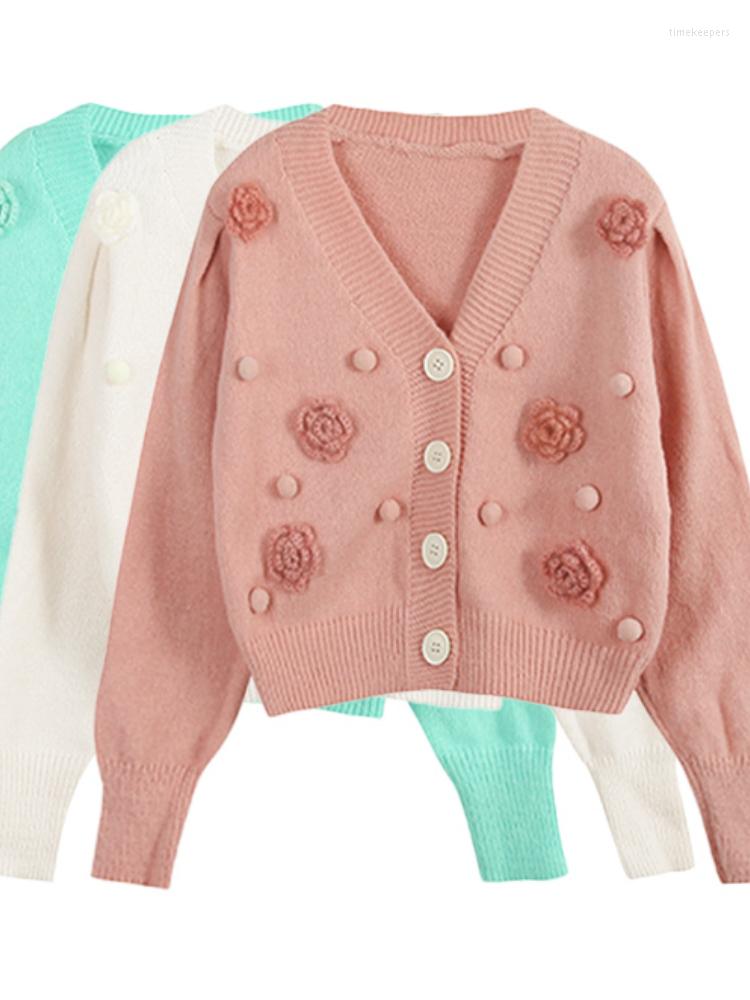 Women's Knits Women Korean Flower Knitted Cardigan Spring Autumn Fashion V-neck Three-dimensional Short Sweater Long-sleeved Casual Top, Sky blue
Women's Knits Women Korean Flower Knitted Cardigan Spring Autumn Fashion V-neck Three-dimensional Short Sweater Long-sleeved Casual Top, Sky blue
