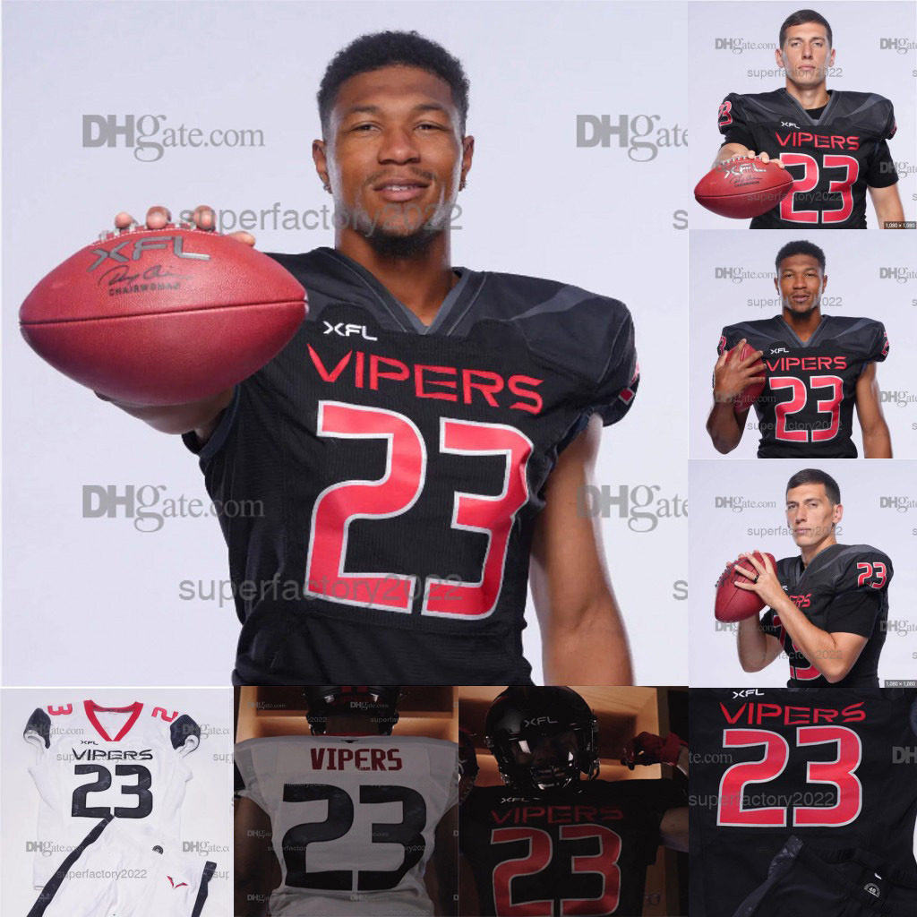 Football Jerseys Vegas 2023 Vipers XFL Football Jersey Luis Perez Quarterbacks Jalan McClendon Custom any number any name Jerseys, Black youth s-xl
Football Jerseys Vegas 2023 Vipers XFL Football Jersey Luis Perez Quarterbacks Jalan McClendon Custom any number any name Jerseys, Black youth s-xl