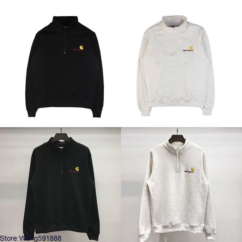 2023 New Men's Hoodies Sweatshirt North America Brand Carhart Half Zip with Fleece Letter Embroidery Loose Men and Women Pullover Autumn and Winter, Black3
2023 New Men's Hoodies Sweatshirt North America Brand Carhart Half Zip with Fleece Letter Embroidery Loose Men and Women Pullover Autumn and Winter, Black3