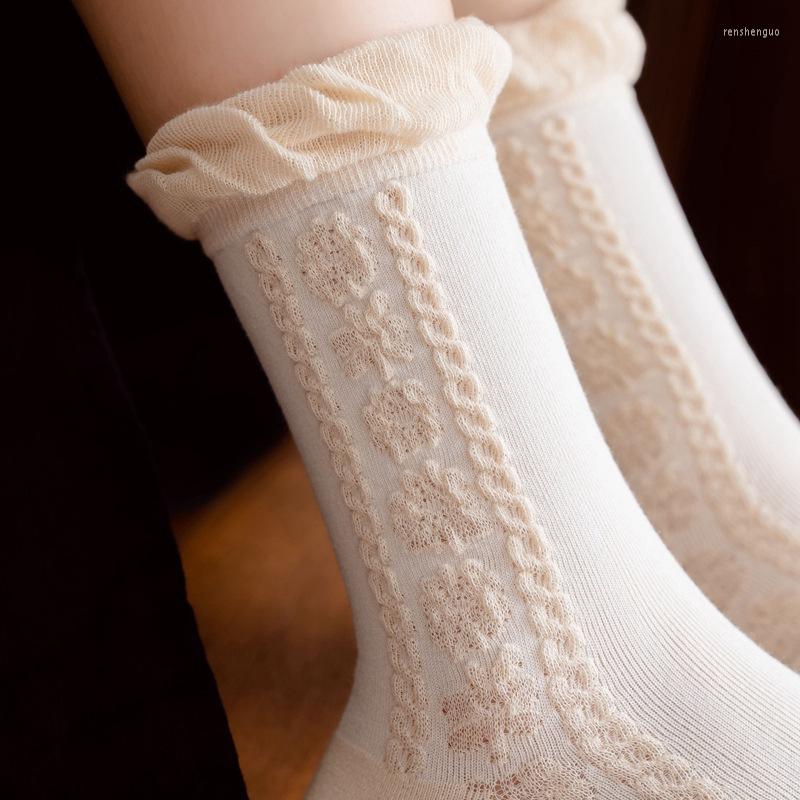 Women Socks College Style High School Students Loose Long Solid Color Ruffle Soft Cotton Breathable Harajuku Woman, 1 pair random send
Women Socks College Style High School Students Loose Long Solid Color Ruffle Soft Cotton Breathable Harajuku Woman, 1 pair random send