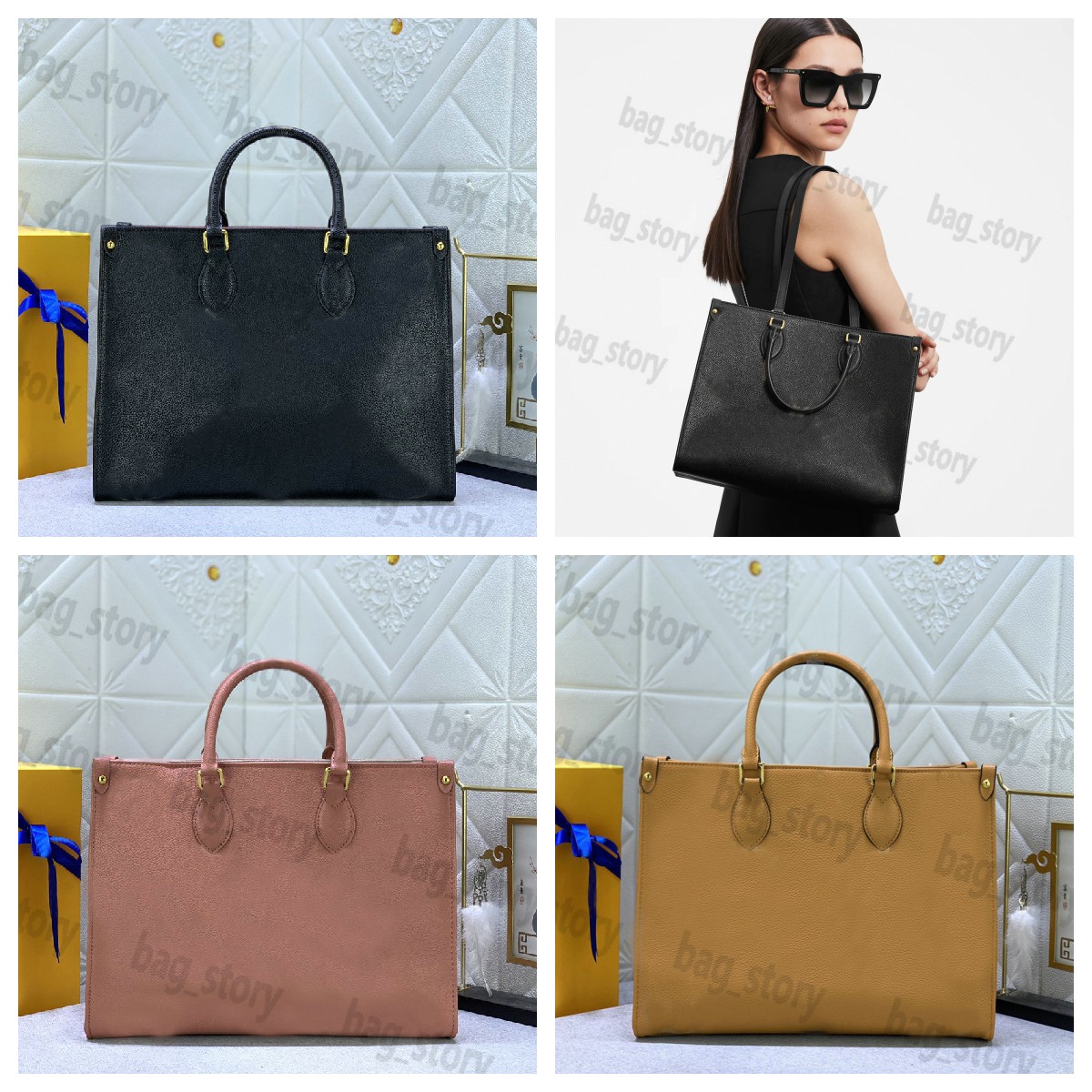 35cm ONTHEGO Tote Bag Designer Outdoor Shopping Handbag Embossed Monograms Large Capacity Casual Totes For Women On The Go MM Shoulderbag Classic Luxurious Hobo
35cm ONTHEGO Tote Bag Designer Outdoor Shopping Handbag Embossed Monograms Large Capacity Casual Totes For Women On The Go MM Shoulderbag Classic Luxurious Hobo