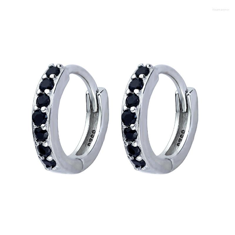 Hoop Earrings 925 Silver Ear Hoops Female Korean Fashion Small Inlaid Circular Black White CZ Zircon Trending Jewelry Gift For Women
Hoop Earrings 925 Silver Ear Hoops Female Korean Fashion Small Inlaid Circular Black White CZ Zircon Trending Jewelry Gift For Women