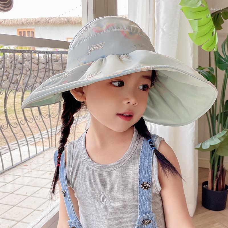 Hats Children Empty Top For Girls Summer UPF 50 UV Sun Protection Rolled Big Brim Hat Visor Travel Beach Sombreros, Yellow flowers
Hats Children Empty Top For Girls Summer UPF 50 UV Sun Protection Rolled Big Brim Hat Visor Travel Beach Sombreros, Yellow flowers