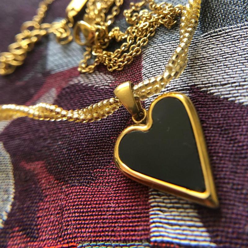 Pendant Necklaces 316L Stainless Steel Necklace Romantic Natural Shell Heart For Women Wedding Gift Gold Plated Chain Collier
Pendant Necklaces 316L Stainless Steel Necklace Romantic Natural Shell Heart For Women Wedding Gift Gold Plated Chain Collier