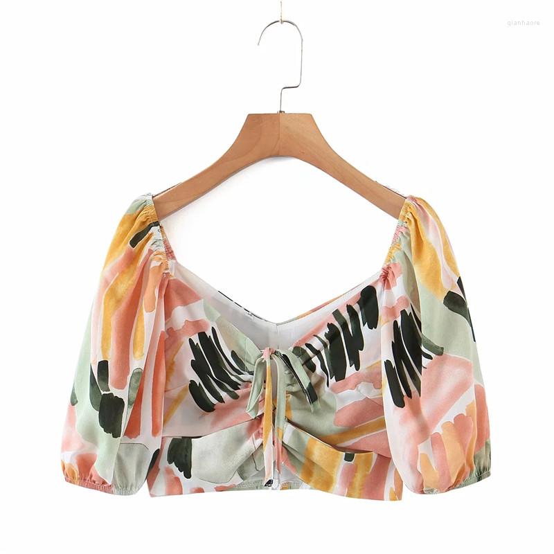 Women's Blouses Merodi Women Vintage Square Collar Short Puff Sleeve Blouse Chic Lady Fashion Drawstring Lace Up 2022 Summer Tops Femme, As photo
Women's Blouses Merodi Women Vintage Square Collar Short Puff Sleeve Blouse Chic Lady Fashion Drawstring Lace Up 2022 Summer Tops Femme, As photo