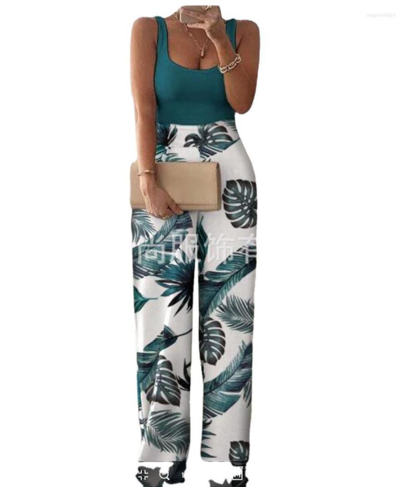Women' Two Piece Pants 2022 Summer Casual Women' Jumpsuits Elegant Multicolor Tank Print Jumpsuit Fashion Female Rompers
Women' Two Piece Pants 2022 Summer Casual Women' Jumpsuits Elegant Multicolor Tank Print Jumpsuit Fashion Female Rompers