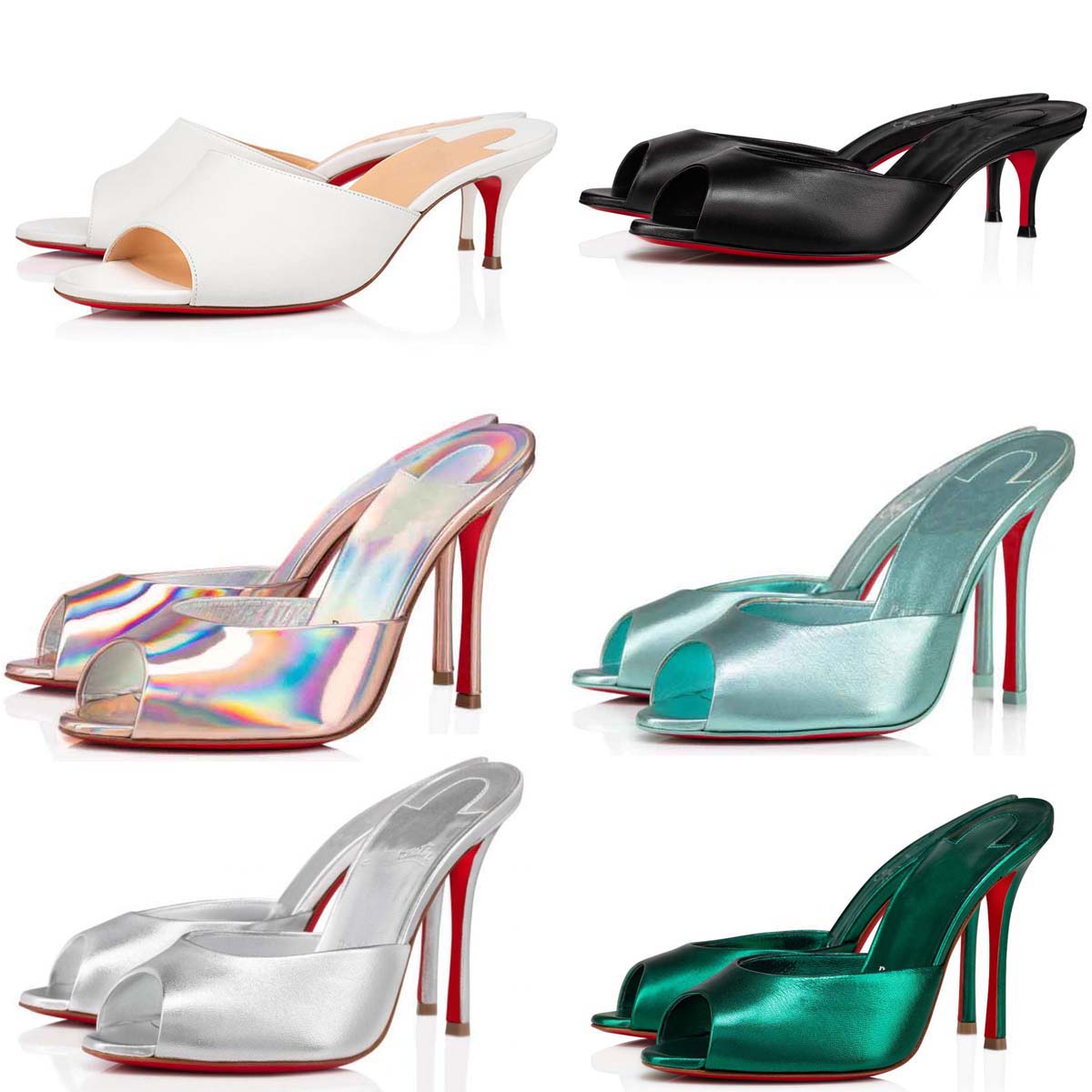 Luxury brand paris Women sandal reds sole shoes slide slipper high heels sexy lady heeled Me Dolly strass 100 mm mules calf leather open toe wedding party dress with box, #02
Luxury brand paris Women sandal reds sole shoes slide slipper high heels sexy lady heeled Me Dolly strass 100 mm mules calf leather open toe wedding party dress with box, #02