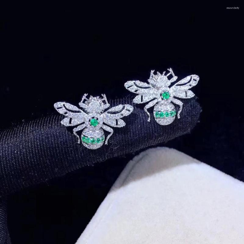Stud Earrings Cute Green Color Bee Earring 925 Sterling Silver With Cubic Zircon Insect Fine Women Jewelry Daily Use
Stud Earrings Cute Green Color Bee Earring 925 Sterling Silver With Cubic Zircon Insect Fine Women Jewelry Daily Use