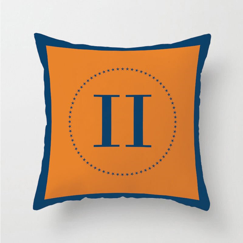 Pillow Case Decorative Luxury Designer Fashion Square Cushion Sofa Pillows Letter Printed Home Textiles Pillowcase 26W0117
