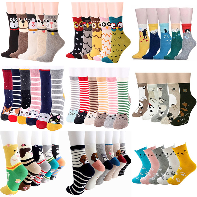 Socks hosierys hosiery 5 Pairs/Set Cartoon Animals Style Women Mid Tube Socks Pop Harajuku Casual Lady Student Short Sock Cotton, A19
Socks hosierys hosiery 5 Pairs/Set Cartoon Animals Style Women Mid Tube Socks Pop Harajuku Casual Lady Student Short Sock Cotton, A19