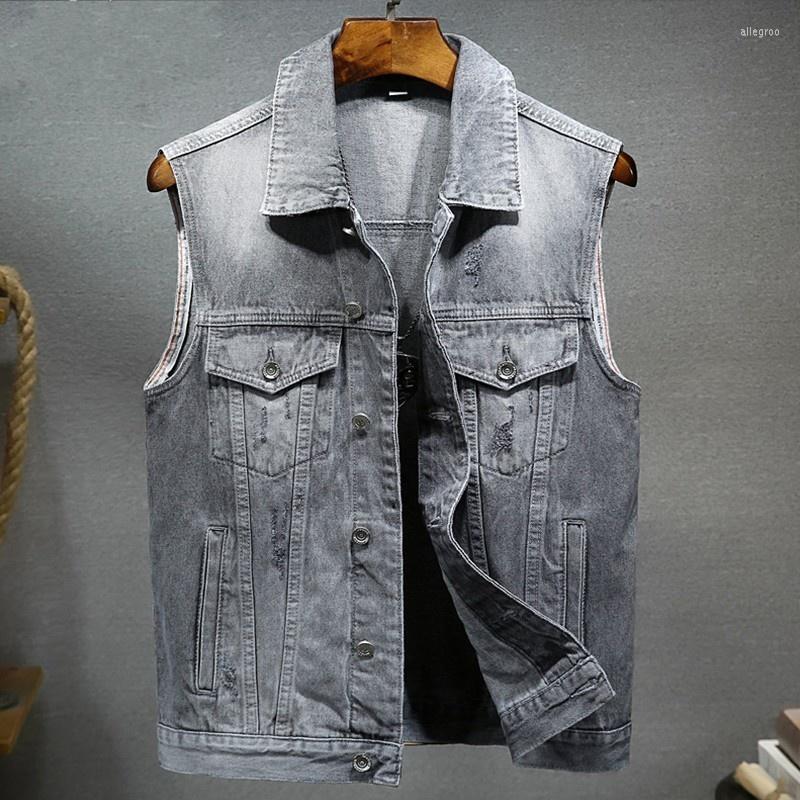 Men's Vests Cowboy Men Casual Sleeveless Denim Jacket Pockets Single Breasted Vintage Waistcoat Spring Autumn Slim Fit Biker Vest Tops, As photo
Men's Vests Cowboy Men Casual Sleeveless Denim Jacket Pockets Single Breasted Vintage Waistcoat Spring Autumn Slim Fit Biker Vest Tops, As photo