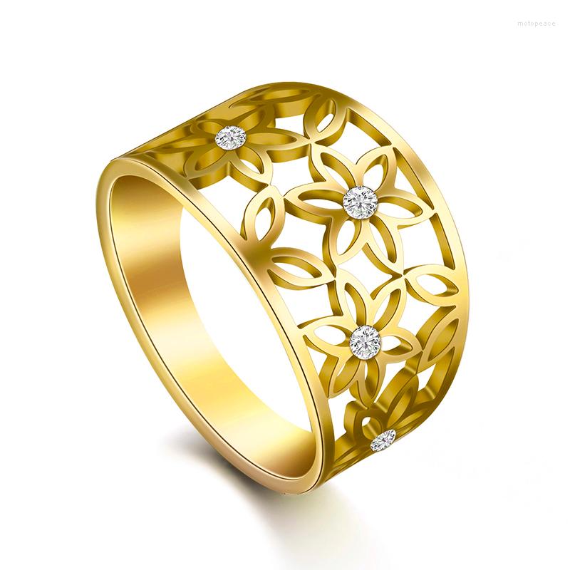 Cluster Rings My Shape Filigree Flower Of Life Women Ring Zircon Stainless Steel Rose Gold Color Cute Finger Mother Gift Jewellery
Cluster Rings My Shape Filigree Flower Of Life Women Ring Zircon Stainless Steel Rose Gold Color Cute Finger Mother Gift Jewellery