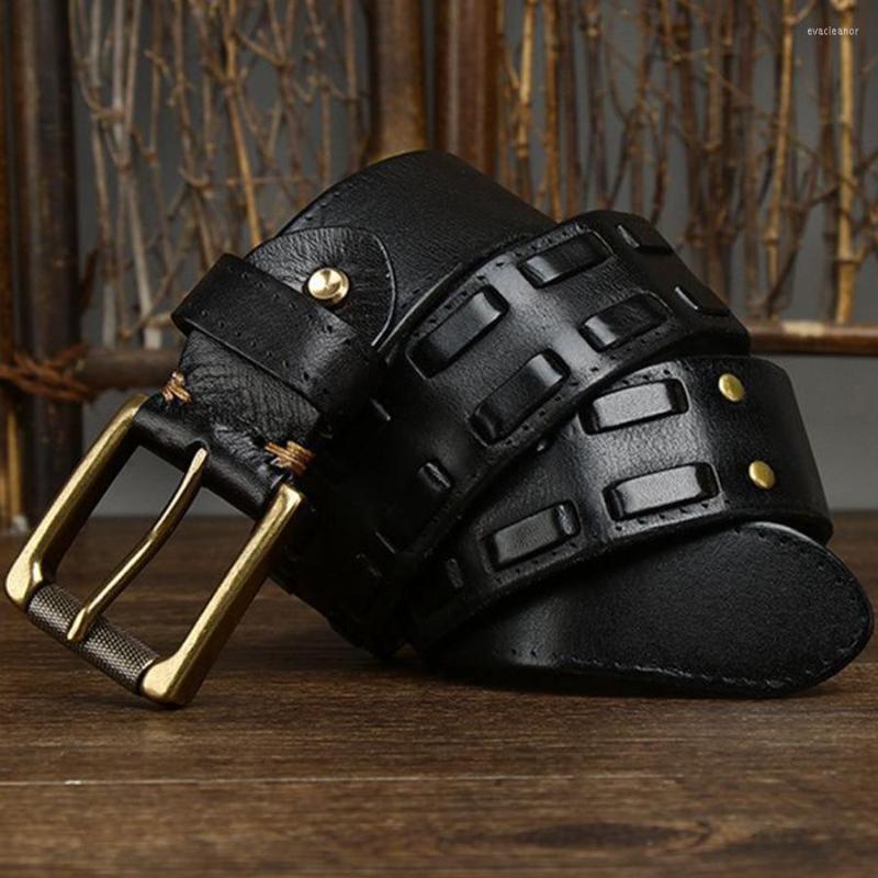 Belts 3.8CM Wash Vintage Trend Braided Leather Belt Men's Genuine Copper Buckle Male Waistband, Black
Belts 3.8CM Wash Vintage Trend Braided Leather Belt Men's Genuine Copper Buckle Male Waistband, Black