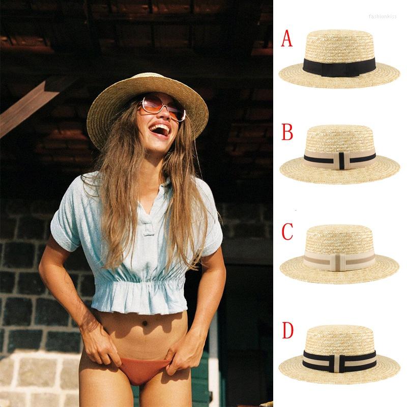 Berets Men Women Straw Boater Hats Summer Sunhat Flat Top Caps Sailor Sombrero Beach Fedora Trilby Travel Size US 7 1/8-7 1/4 UK M-L
Berets Men Women Straw Boater Hats Summer Sunhat Flat Top Caps Sailor Sombrero Beach Fedora Trilby Travel Size US 7 1/8-7 1/4 UK M-L