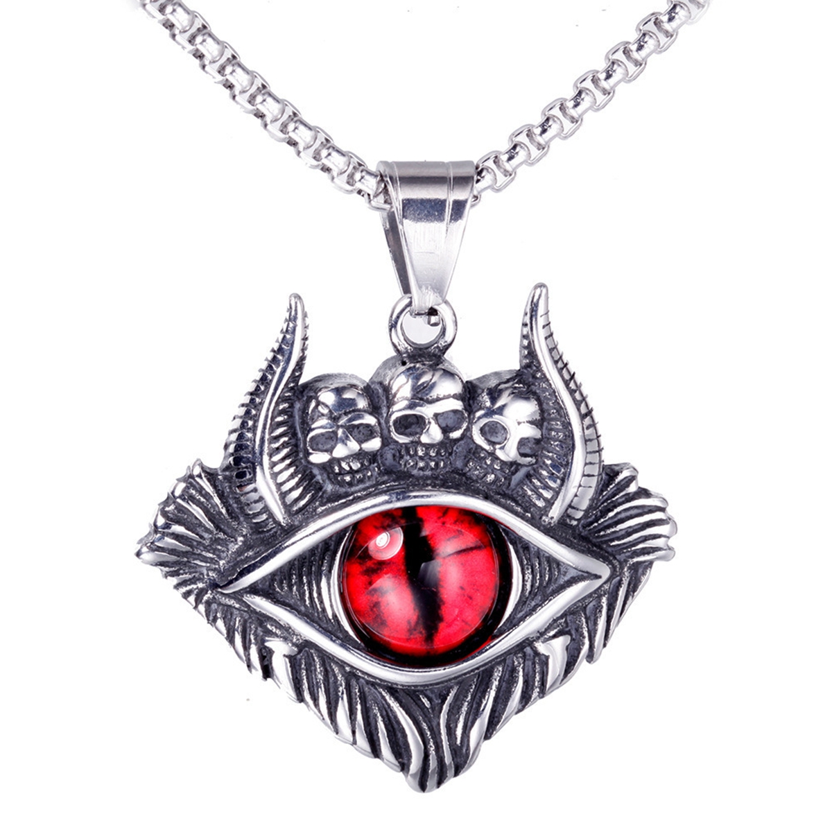 8Pcs Vintage Evil Eye Pendant Necklace For Men Female Creative Punk Sweater Chain Jewelry
8Pcs Vintage Evil Eye Pendant Necklace For Men Female Creative Punk Sweater Chain Jewelry