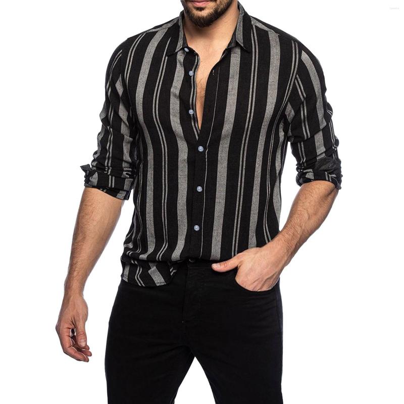 Men's Casual Shirts Men's Cardigan Button Multicolor Shirt Striped Lapel Men, Grey
Men's Casual Shirts Men's Cardigan Button Multicolor Shirt Striped Lapel Men, Grey