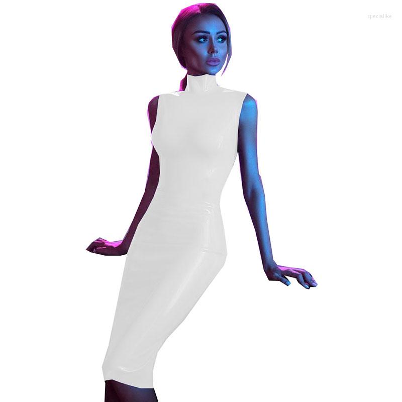 Casual Dresses Sexy Fashion Women Patent Leather Dress High Neck Sleeveless Bodycon For Vinyl Summer Pencil 7XL, Black
Casual Dresses Sexy Fashion Women Patent Leather Dress High Neck Sleeveless Bodycon For Vinyl Summer Pencil 7XL, Black