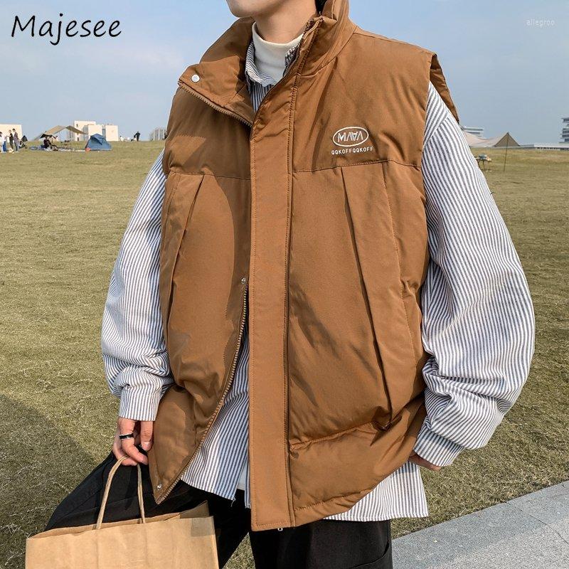 Men's Vests Waistcoats Men Ropa Hombre Cozy Zip Up Unisex Baggy M-3XL Teens Students Clothing Winter Warm Sleeveless Trendy Chalecos, Brown vest
Men's Vests Waistcoats Men Ropa Hombre Cozy Zip Up Unisex Baggy M-3XL Teens Students Clothing Winter Warm Sleeveless Trendy Chalecos, Brown vest