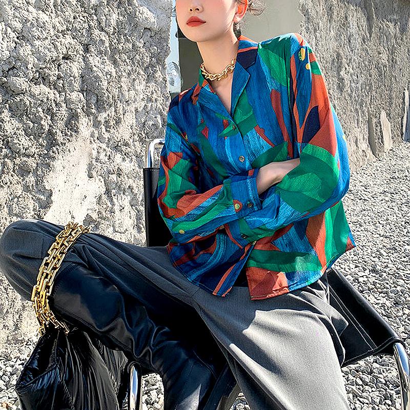 Women's Blouses Unique Geometric Pattern Print Shirt Women Blouse Streetwear Loose Casual Vintage Tops Shirts Spring SL575, Multi
Women's Blouses Unique Geometric Pattern Print Shirt Women Blouse Streetwear Loose Casual Vintage Tops Shirts Spring SL575, Multi