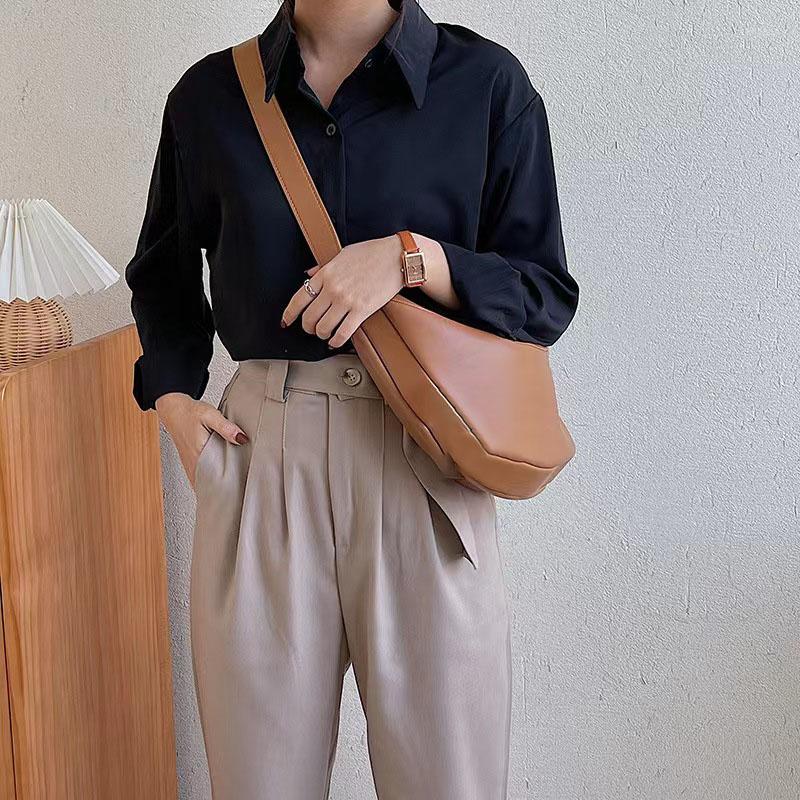 Evening Bags Korean Autumn And Winter Bag Women's Shoulder Trend Versatile Diagonal Large Capacity Wide Belt Dumplin, Black
Evening Bags Korean Autumn And Winter Bag Women's Shoulder Trend Versatile Diagonal Large Capacity Wide Belt Dumplin, Black