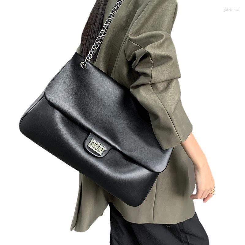 Evening Bags Womens Leather Autumn And Winter Soft Cowhide Commuter Casual Shoulder Chain Large Capacity Fashion Bag, Brown
Evening Bags Womens Leather Autumn And Winter Soft Cowhide Commuter Casual Shoulder Chain Large Capacity Fashion Bag, Brown