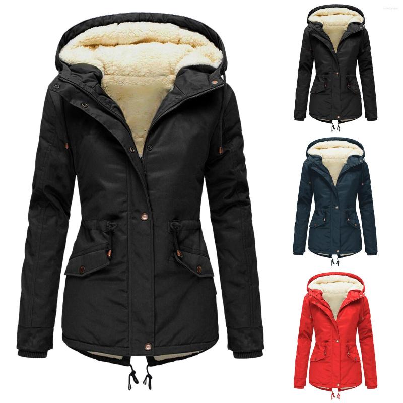 Women's Down Women Drawstring Hoodie Coat Faux-fur' Winter Warm Inside Fleece Padded Jacket Slim Zipper Hooded Jacket#8, Rd
Women's Down Women Drawstring Hoodie Coat Faux-fur' Winter Warm Inside Fleece Padded Jacket Slim Zipper Hooded Jacket#8, Rd