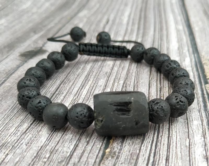 Strand YA4041 Natural Black Tourmaline Stone Lava Beads Knot Cord Bracelet Adjustable
Strand YA4041 Natural Black Tourmaline Stone Lava Beads Knot Cord Bracelet Adjustable