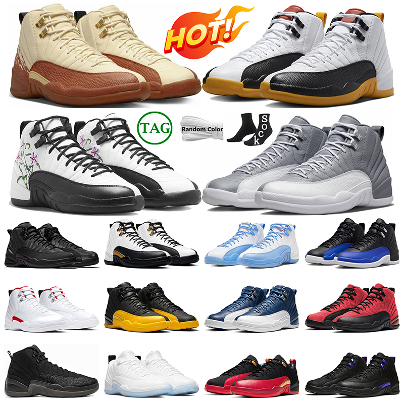 OG 12 Men Basketball Shoes 12s Jumpman Sneakers Cherry Muslin Floral Stealth Black Taxi Utility Playoffs mens sport trainers, Flu game
OG 12 Men Basketball Shoes 12s Jumpman Sneakers Cherry Muslin Floral Stealth Black Taxi Utility Playoffs mens sport trainers, Flu game