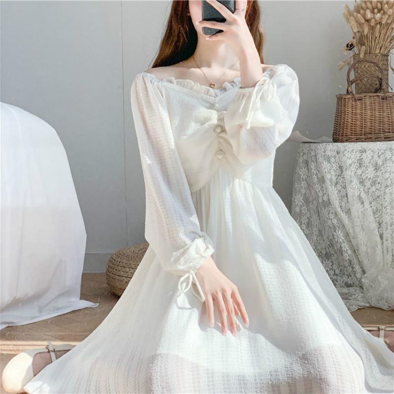 Casual Dresses 2022 Early Spring Autumn Elegant Fashion Dress Long Sleeve Waisted Slim Thin White For Full Women Mid Y499, Bai
Casual Dresses 2022 Early Spring Autumn Elegant Fashion Dress Long Sleeve Waisted Slim Thin White For Full Women Mid Y499, Bai