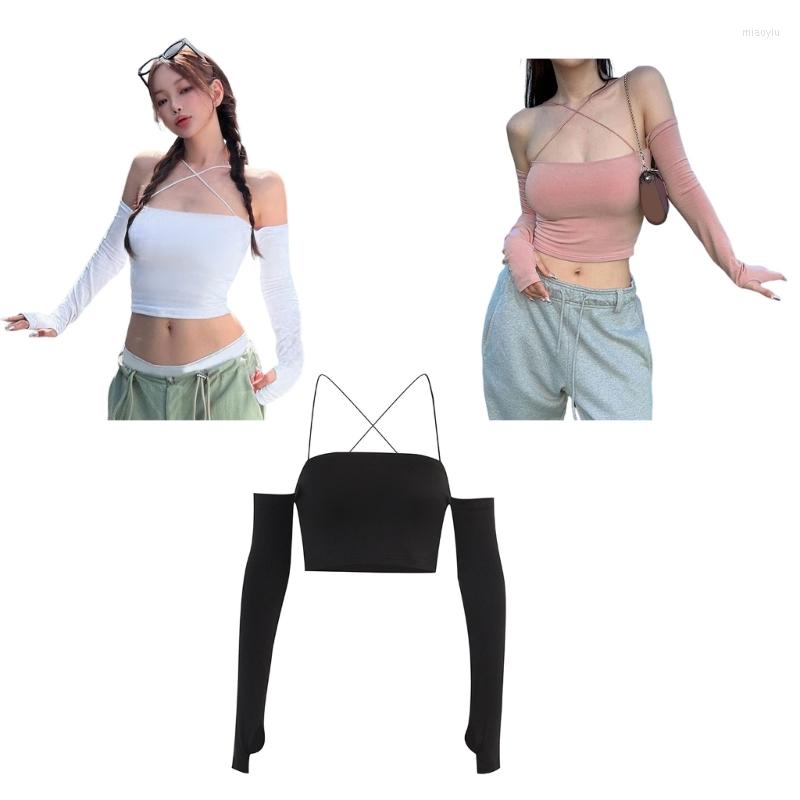 Women' Tanks Women Off Shoulder Cut Out Blouse Top Long Sleeve Strap Crop Tee-Shirt Going-out Streetwear Sexy Blouses Retro, Black
Women' Tanks Women Off Shoulder Cut Out Blouse Top Long Sleeve Strap Crop Tee-Shirt Going-out Streetwear Sexy Blouses Retro, Black
