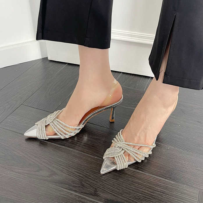 Shoes Spring and Summer New Women's Shoes Slim High Heel Rhinestone Wrapped Headband Pointed Fashion Sandals Size, Silver5
Shoes Spring and Summer New Women's Shoes Slim High Heel Rhinestone Wrapped Headband Pointed Fashion Sandals Size, Silver5