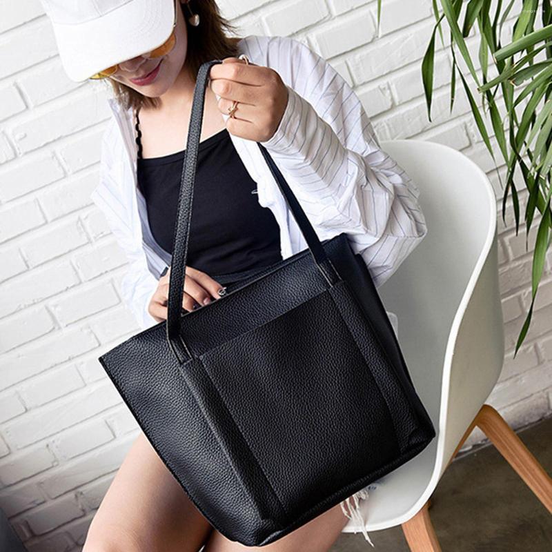 Waist Bags Women's Handbag 4-piece Set All Match Packs Solid Color Shoulder Bag Tote Holder Shopper Purse, Black
Waist Bags Women's Handbag 4-piece Set All Match Packs Solid Color Shoulder Bag Tote Holder Shopper Purse, Black