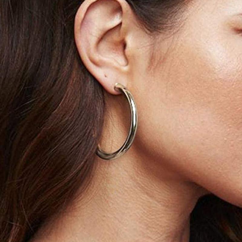 Hoop Earrings C Shaped For Women Gold Color Chunky Big Earings Accessories Minimalist Fashion Trendy Hollow Thick Jewelry E416
Hoop Earrings C Shaped For Women Gold Color Chunky Big Earings Accessories Minimalist Fashion Trendy Hollow Thick Jewelry E416