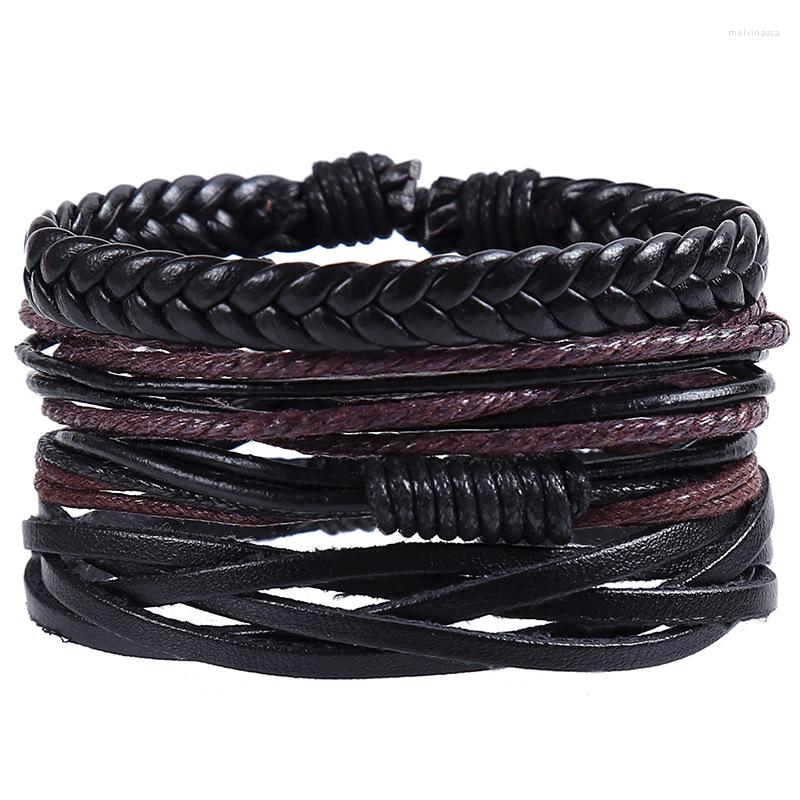 Strand Vintage Leather Bracelet Fashion Hand-knitted Multi-layer And Men's Gift
Strand Vintage Leather Bracelet Fashion Hand-knitted Multi-layer And Men's Gift