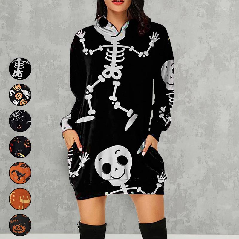 Casual Dresses Dress Women's Halloween Sweater Slim Hooded Long Sleeve Streetwear Vestidos De Mujer Vintage, Black and white
Casual Dresses Dress Women's Halloween Sweater Slim Hooded Long Sleeve Streetwear Vestidos De Mujer Vintage, Black and white