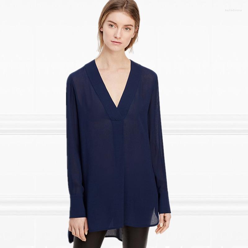 Women' Blouses 2023 Long Sleeve V-Neck Chiffon Short Solid Loose Shirts, White
Women' Blouses 2023 Long Sleeve V-Neck Chiffon Short Solid Loose Shirts, White