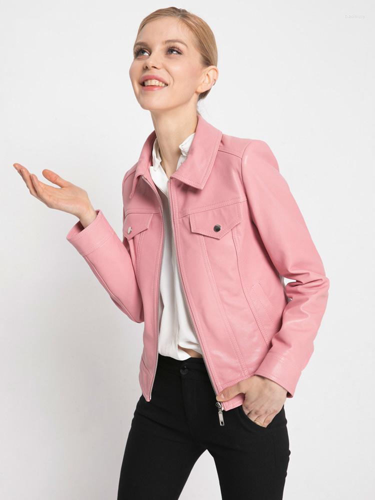Women' Leather Jacket 2023 Autumn Women Real Genuine Sheepskin Coat Spring Clothes Moto Woman Coats BNA1869Z WPY86, Pink
Women' Leather Jacket 2023 Autumn Women Real Genuine Sheepskin Coat Spring Clothes Moto Woman Coats BNA1869Z WPY86, Pink